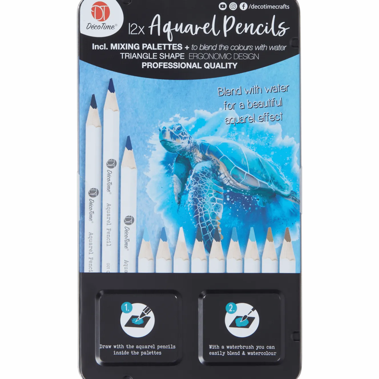 Aquarelpotlodenset