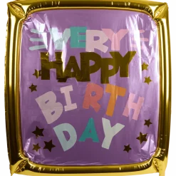 Avec folieballon XL Happy Birthday
