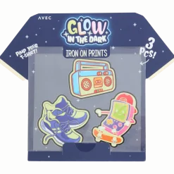 Avec glow-in-the-dark strijkpatches