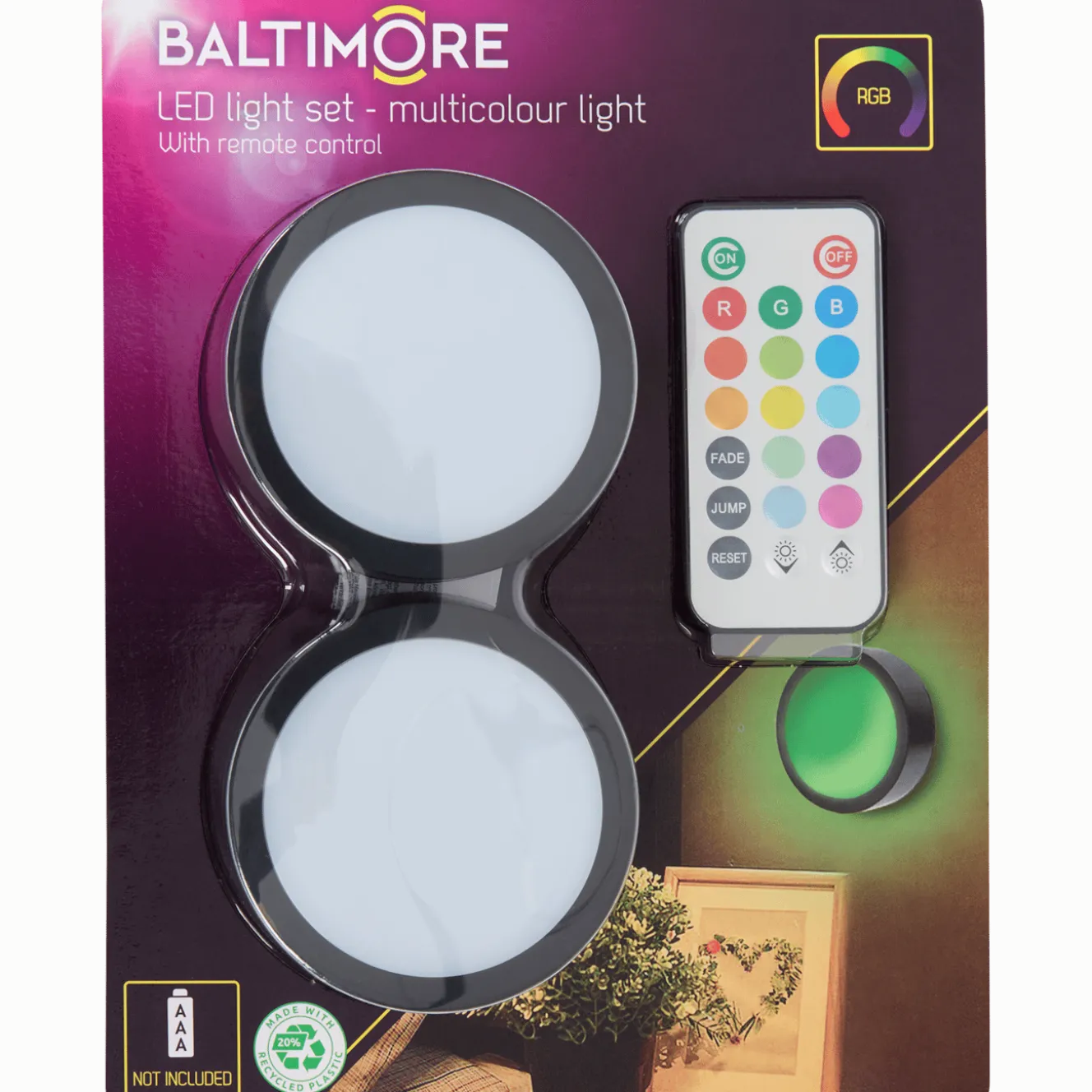Baltimore druklampen met afstandsbediening