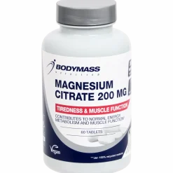 Bodymass magnesiumcitraat-tabletten 200 MG