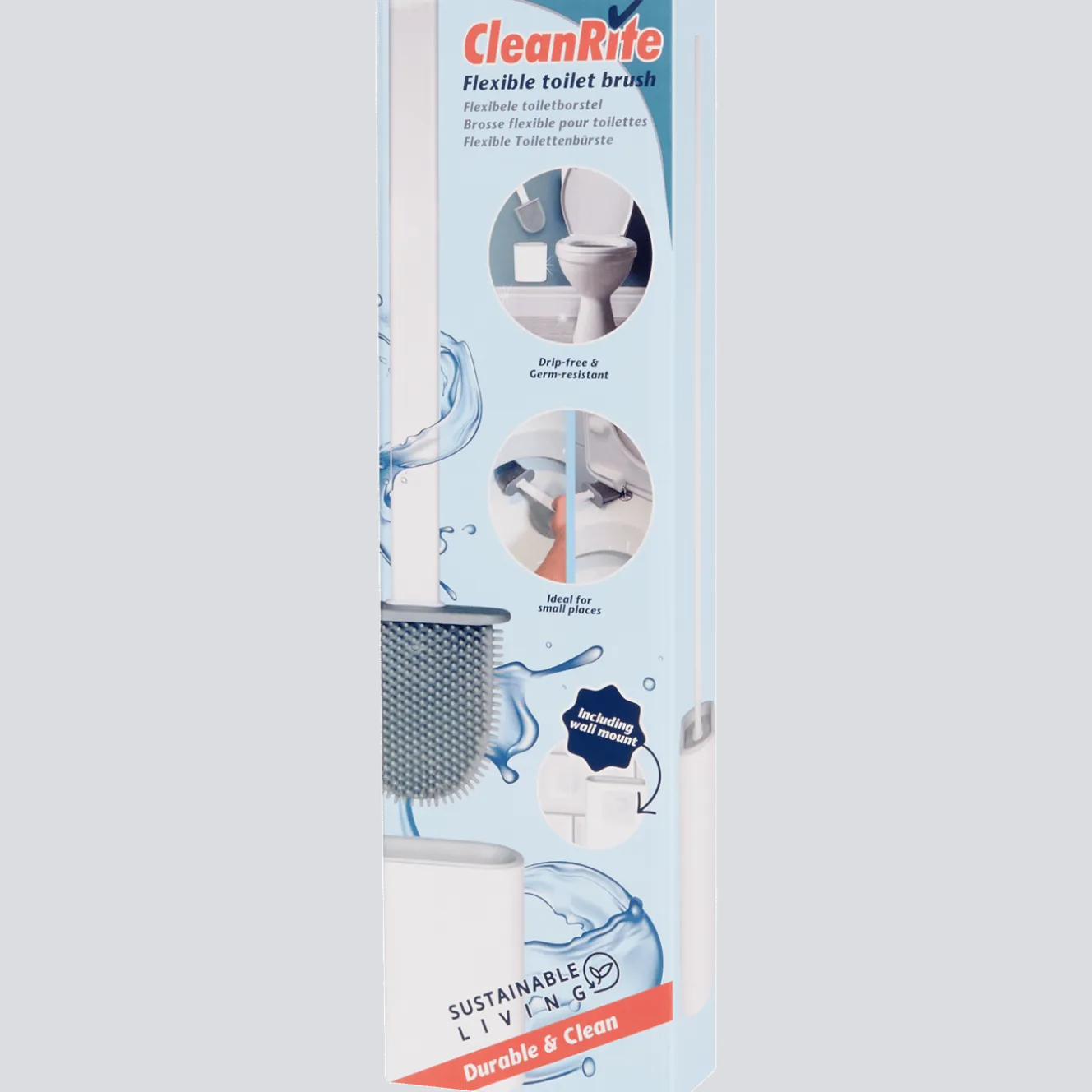 CleanRite flexibele toiletborstel