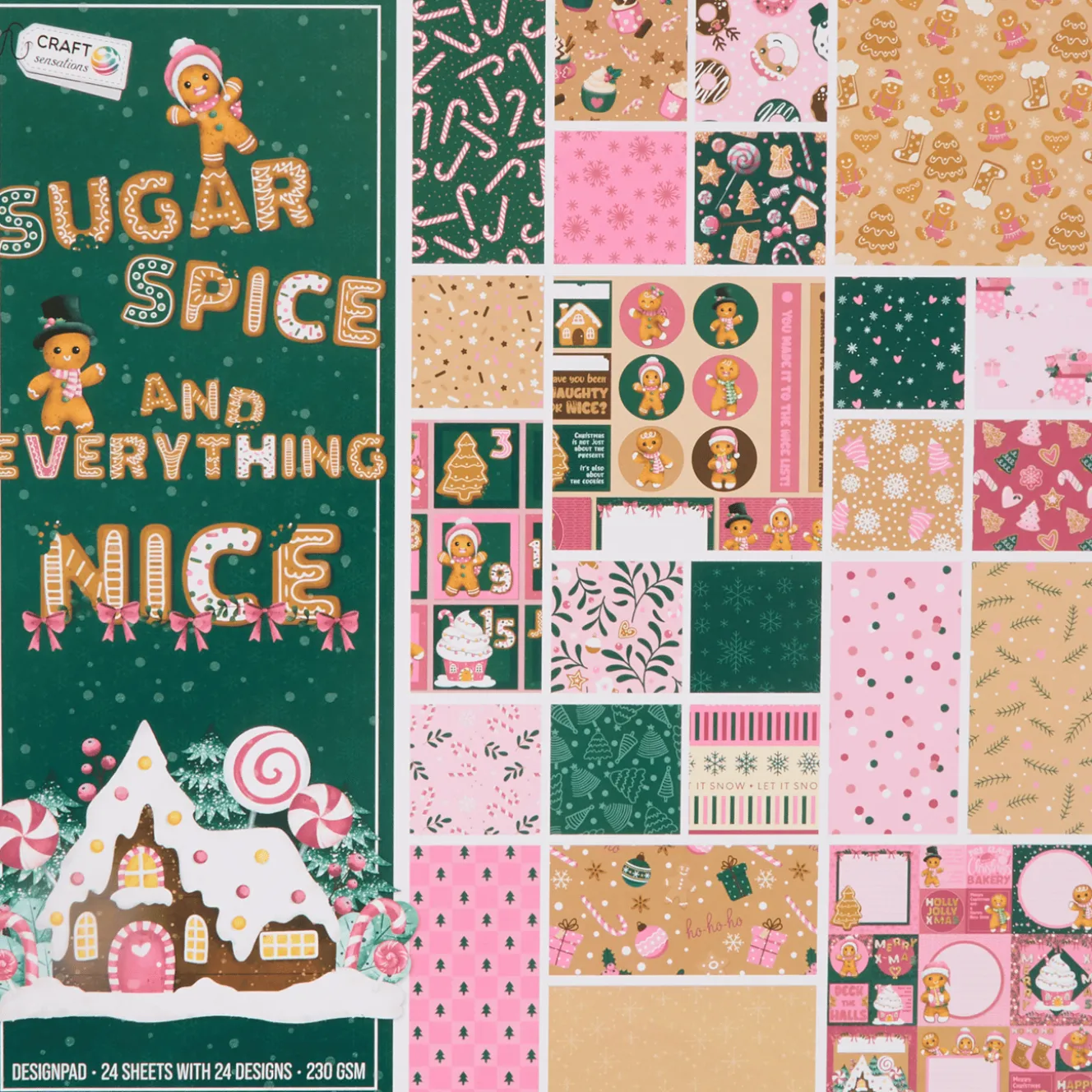 Craft Sensations kerst-papierblok
