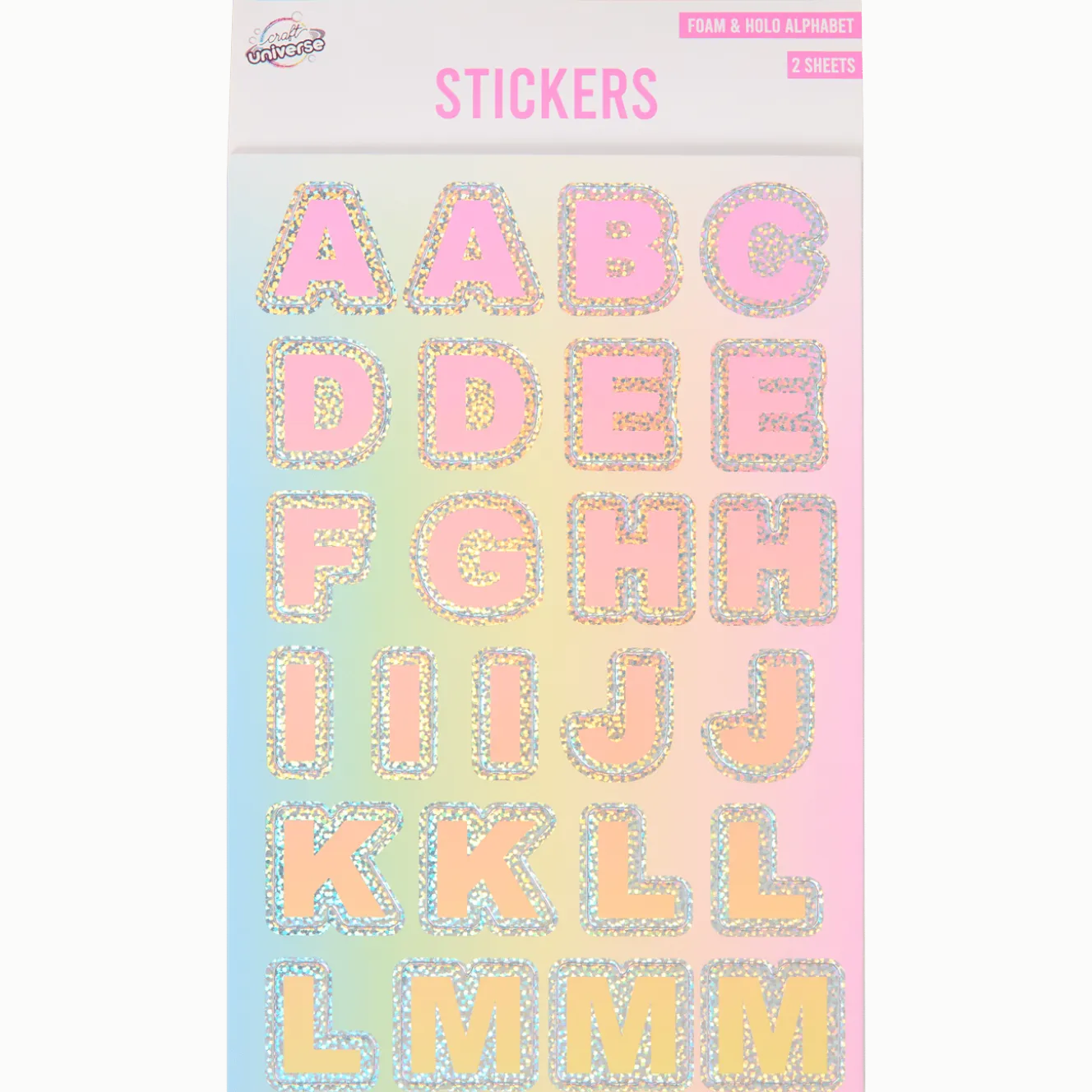 Craft Universe alfabet stickers