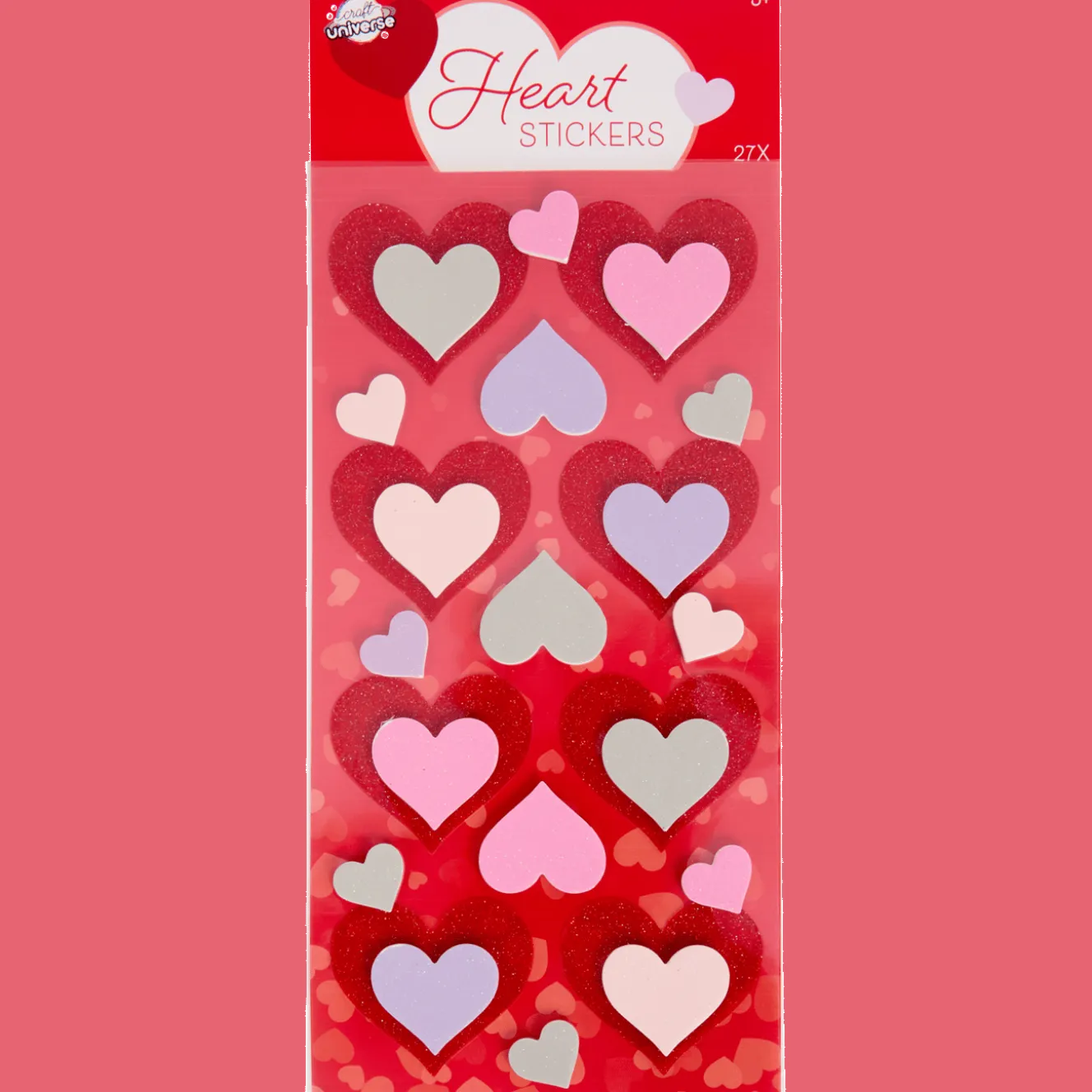 Craft Universe hartvormige stickers