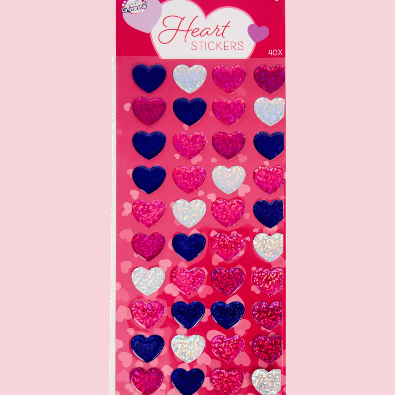 Craft Universe hartvormige stickers