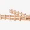 Decoratief houten hek