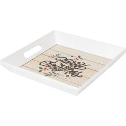 Dienblad met kerstprint