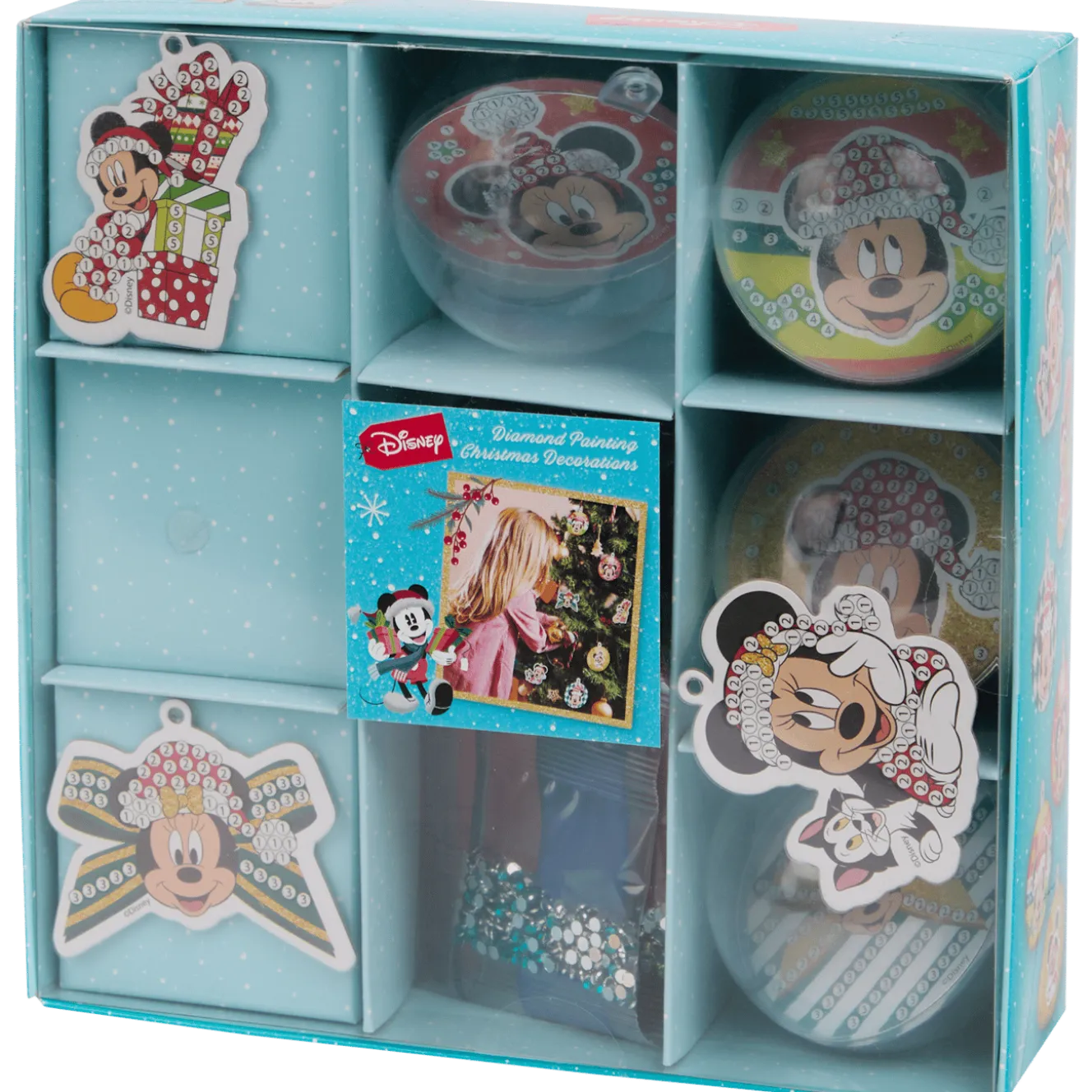 Disney diamond painting kerstballen