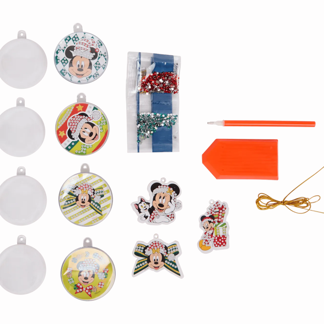 Disney diamond painting kerstballen