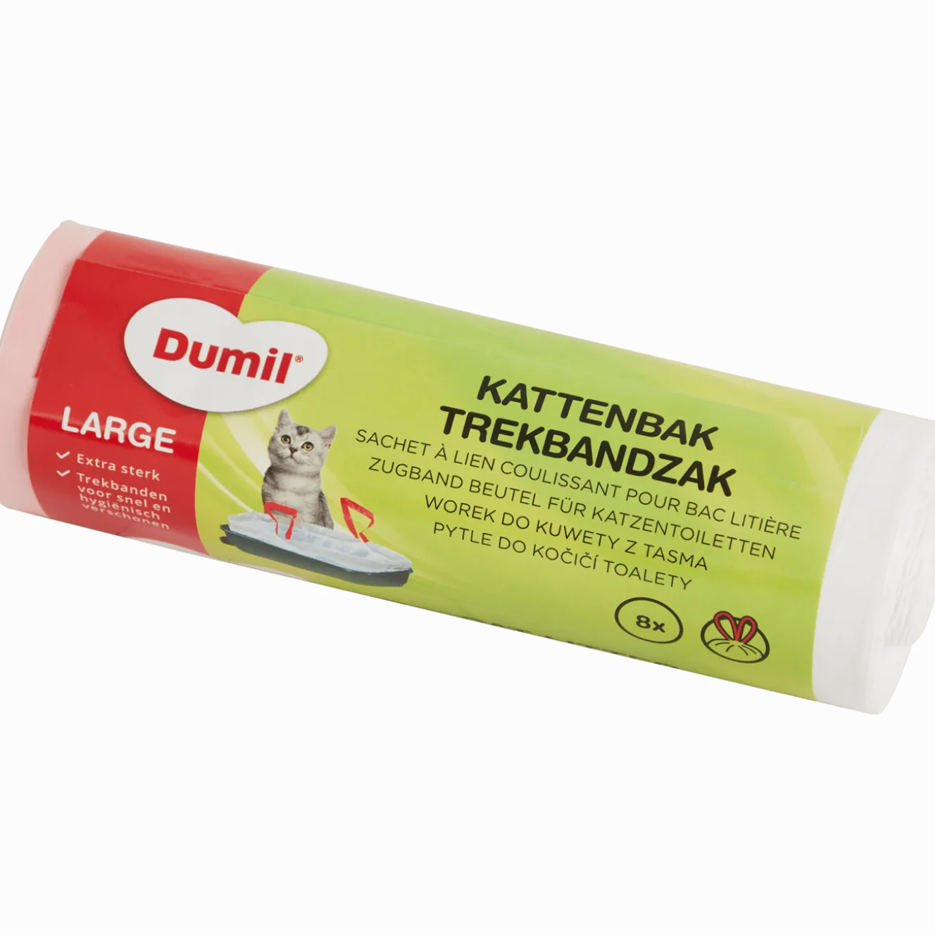 Dumil kattenbakzakken trekband