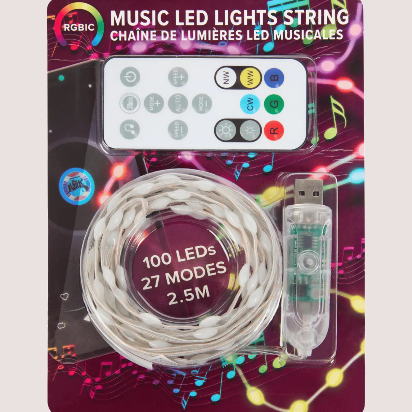 Eurodomest muziek ledverlichtingssnoer