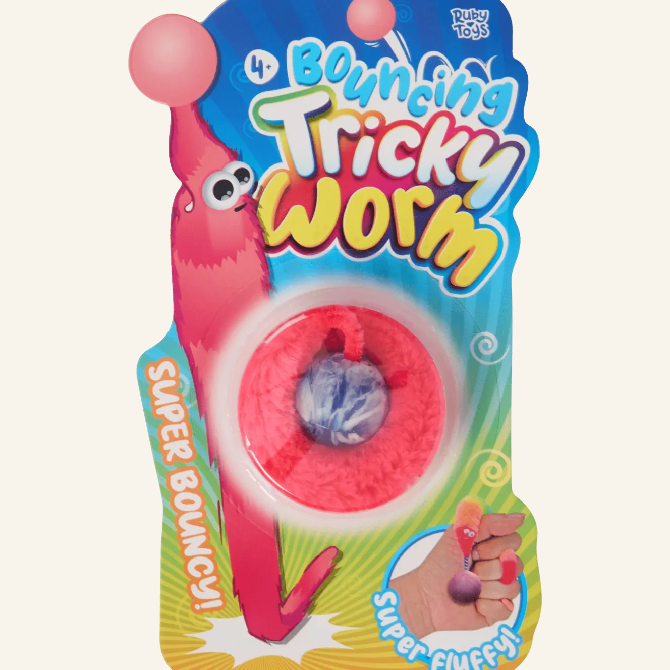 Fidgetworm met stuiterbal