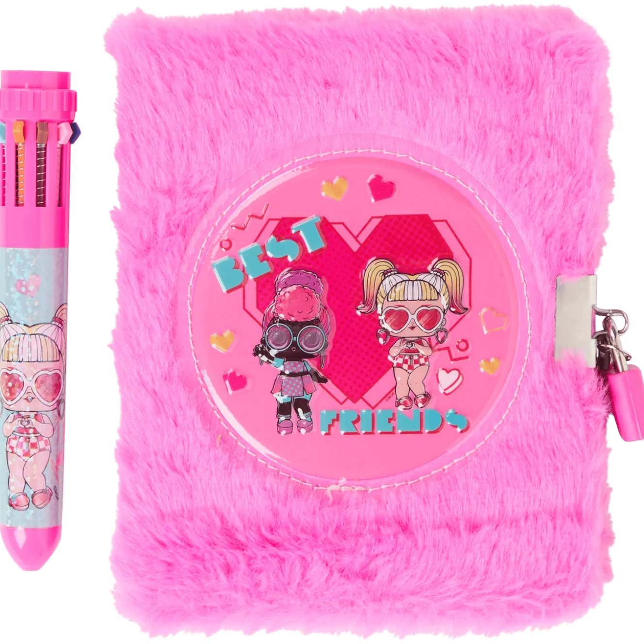 Fluffy dagboek met slot
