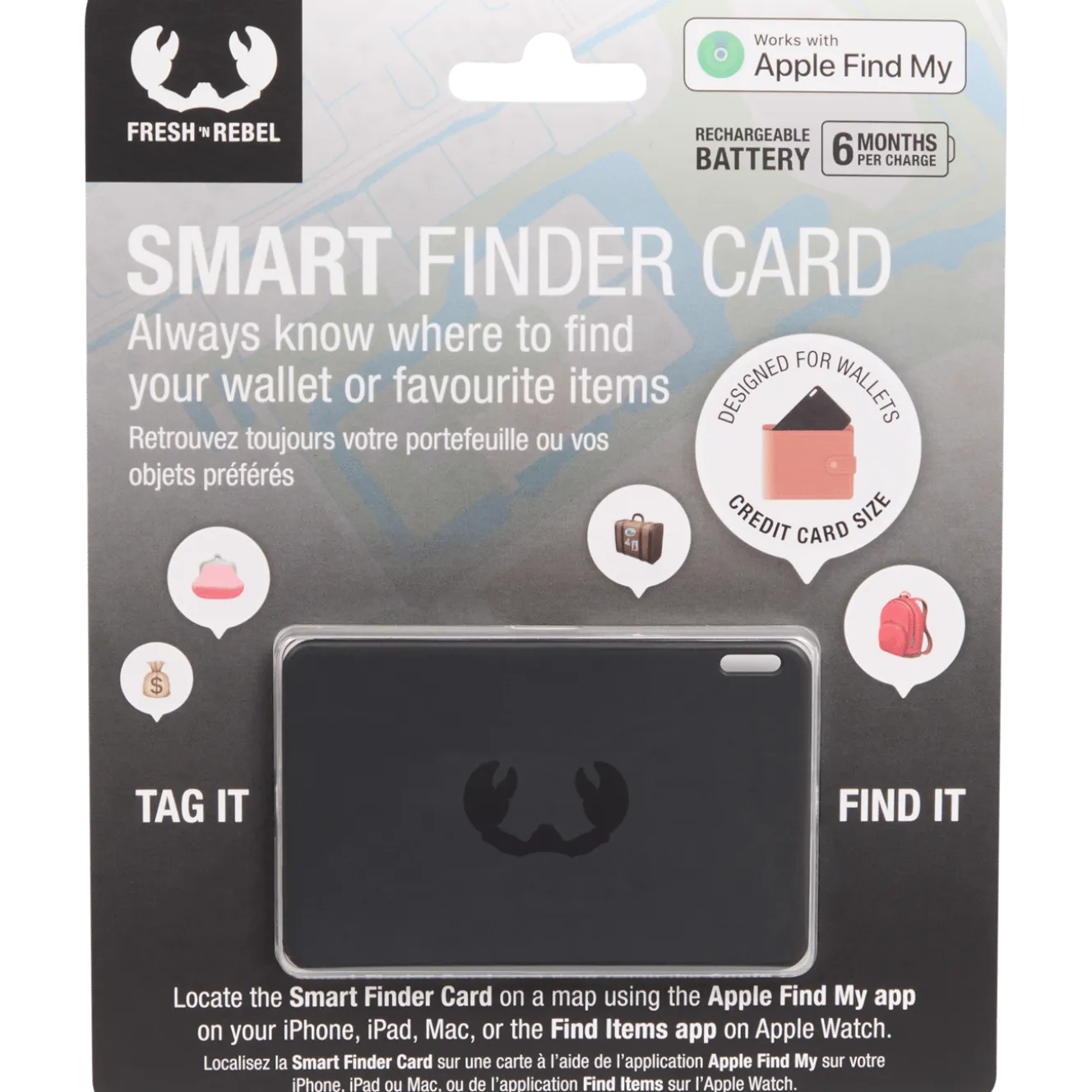 Fresh ’n Rebel smart finder card