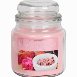 Geurkaars in glazen pot