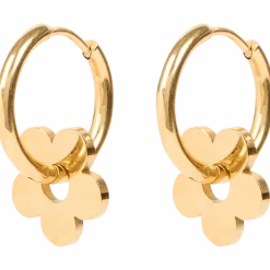 Gold plated oorbellen