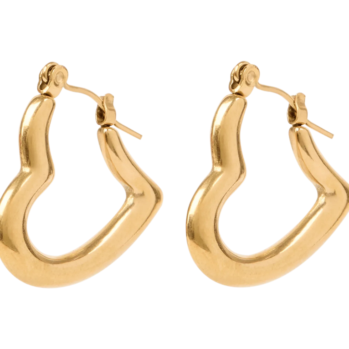 Gold plated oorbellen