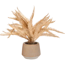 Gouden kunstplant in pot