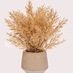 Gouden kunstplant in pot