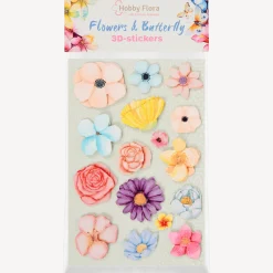 Hobby Flora vlinder- en bloemenstickers