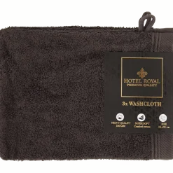 Hotel Royal washandjes antraciet