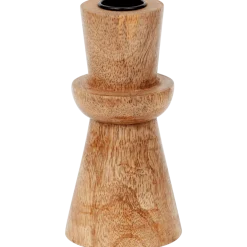 Houten kandelaar