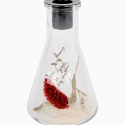 Kaarsenhouder met droogbloemen