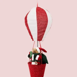 Kerstfiguur in luchtballon