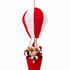 Kerstfiguur in luchtballon
