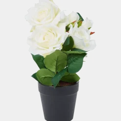 Kunstroos in pot