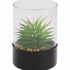 Kunstvetplant in glazenpot