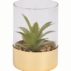 Kunstvetplant in glazenpot