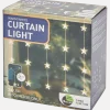 Lichtgordijn met sterren
