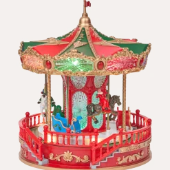 Magic Village kerstornament met muziek