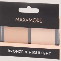 Max & More bronzer + highlighter