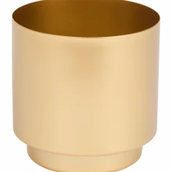 Metalen bloempot