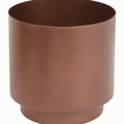 Metalen bloempot