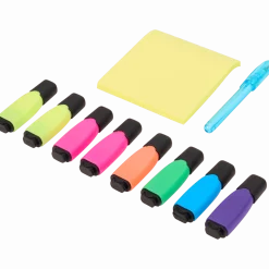 Mini-markers met memoblaadjes en pen