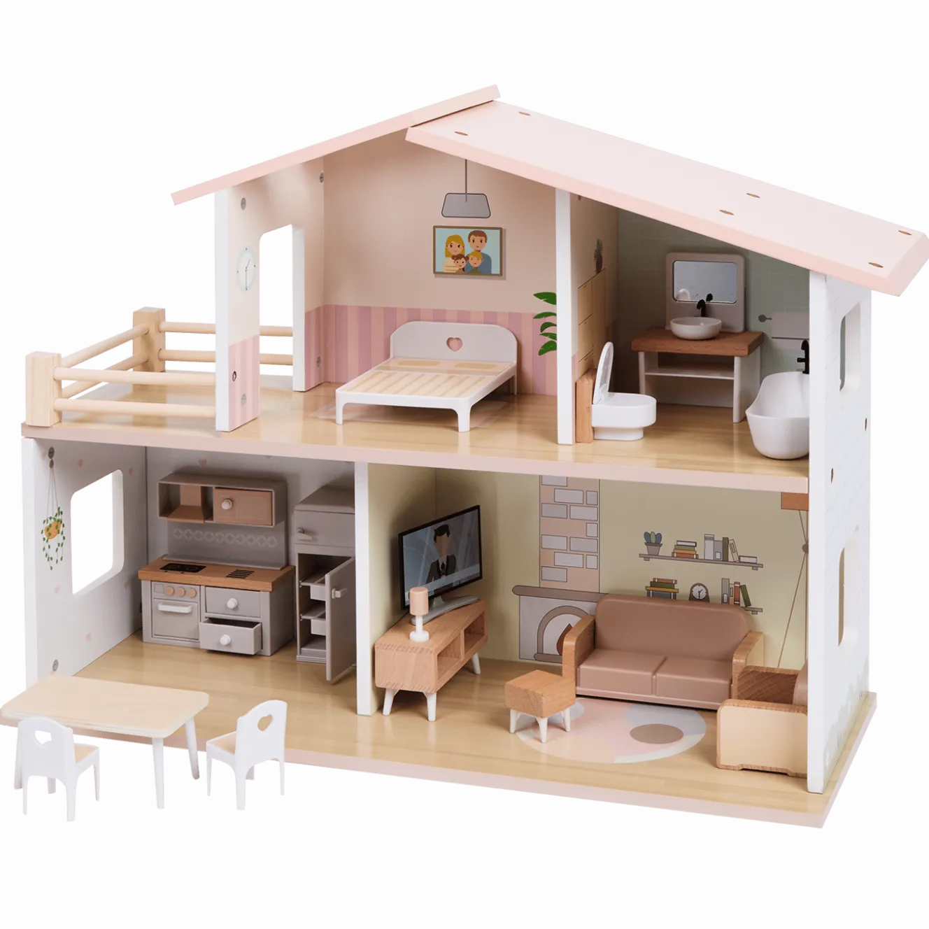 Mini Matters houten poppenhuis