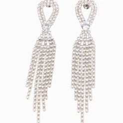 Oorbellen met glittersteentjes