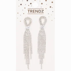 Oorbellen met glittersteentjes