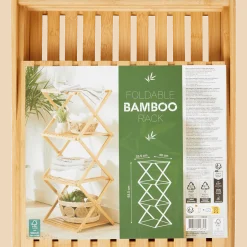 Opvouwbaar bamboe rek