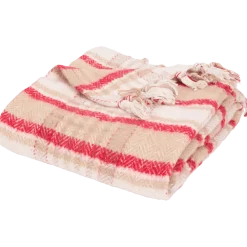 Plaid met franjes