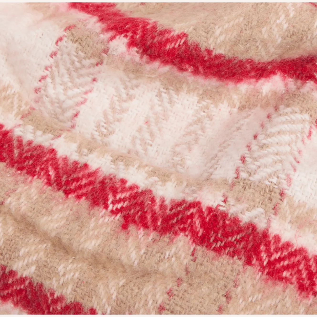 Plaid met franjes