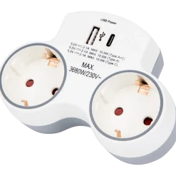 Pro-max dubbele wandstekker