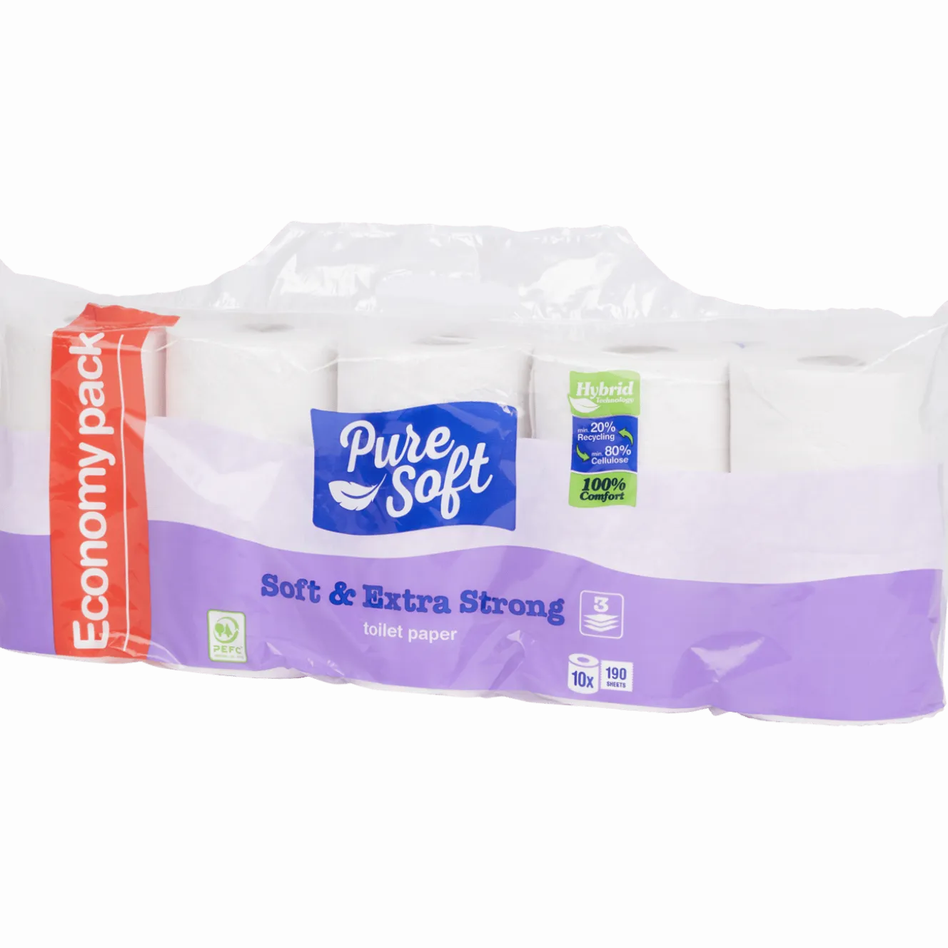 Pure Soft toiletpapier Soft & Extra Strong