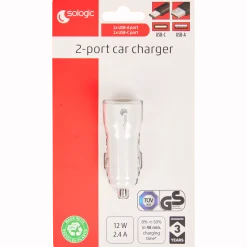 Re-load autolader 2-poorts USB-A