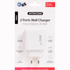 Sitecom 2-poorts snellader