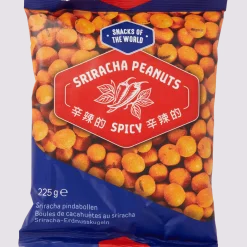 Snacks of the World sriracha pindabollen Spicy